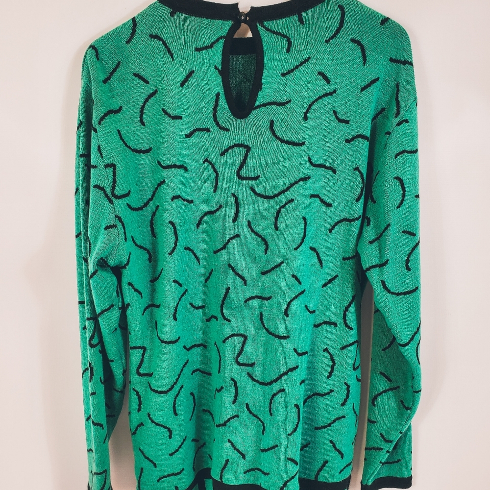 🚫SOLD🚫Vintage Turquoise Sweater - Picture 4 of 7